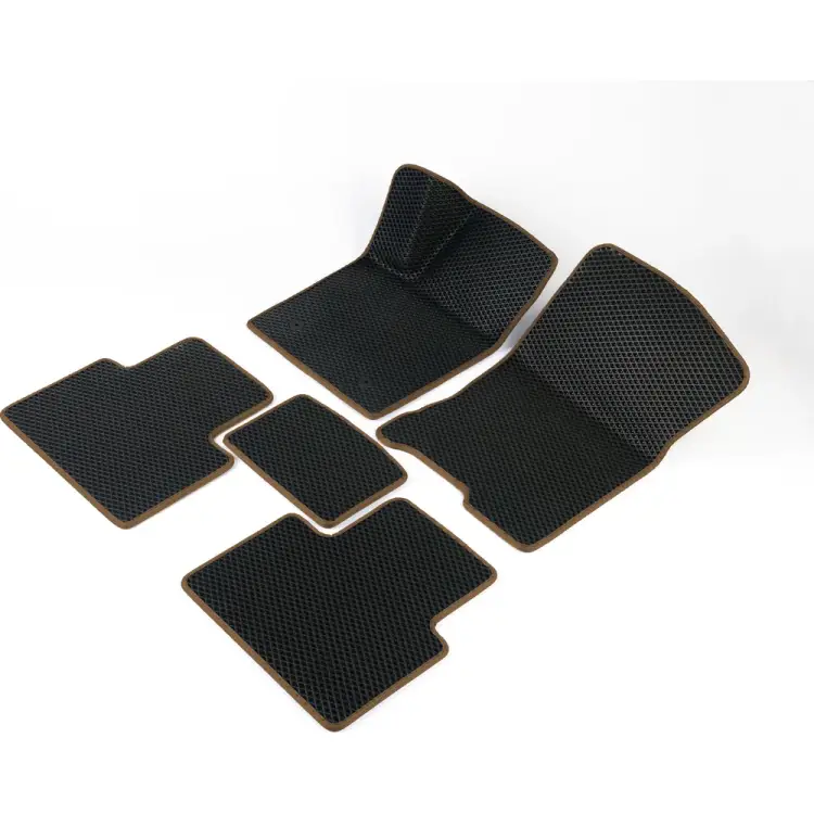 Автомобильные коврики для Hyundai Tucson III 2015 - 2021 (Хендай Туксон 3) Vicecar DL18044-коричневый