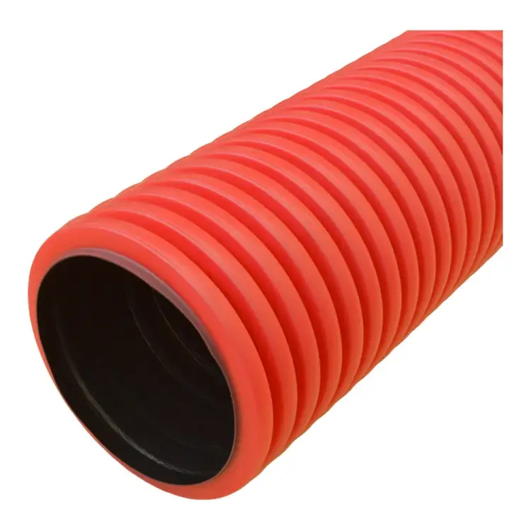 Жесткая гофрированная двустенная труба ПНД Промрукав PR15.0069 Жесткая гофрированная двустенная труба ПНД Промрукав PR15.0069