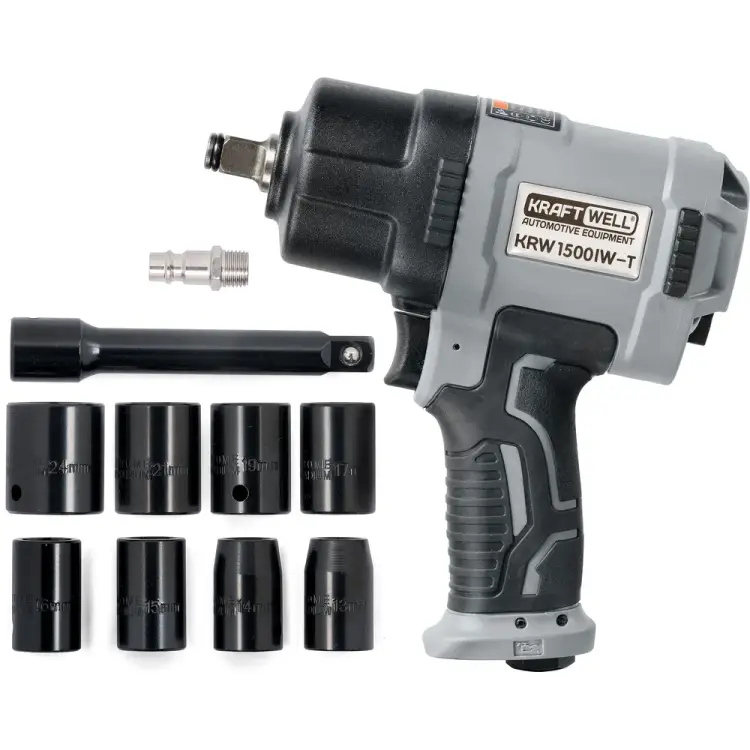 Пневматический ударный гайковерт KraftWell KRW1500IW-T Пневматический ударный гайковерт KraftWell KRW1500IW-T