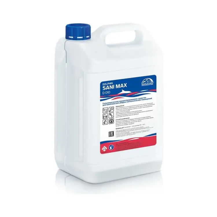 Дезинфицирующее средство и дезинфекции сантехники и туалетов DOLPHIN Sani Max 9118