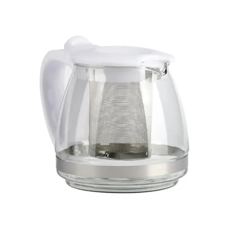 Стеклянный заварочный чайник BAROUGE BF-502/48 BF-502 700 мл/белый/чайник Стеклянный заварочный чайник BAROUGE BF-502/48 BF-502 700 мл/белый/чайник