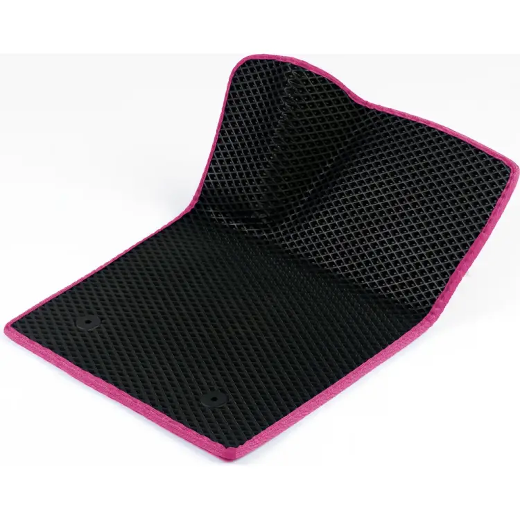 Водительский коврик для Daewoo Nexia 1995-2015 (Нексия) Vicecar 1DL10004-розовый