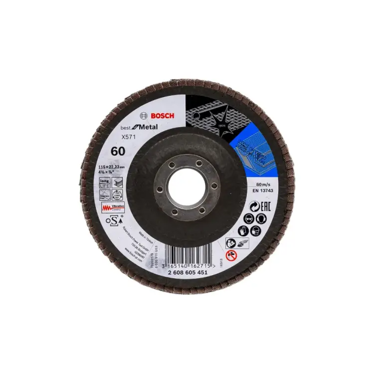 Лепестковый круг для УШМ Bosch Best for Metal 2608605451 Лепестковый круг для УШМ Bosch Best for Metal 2608605451