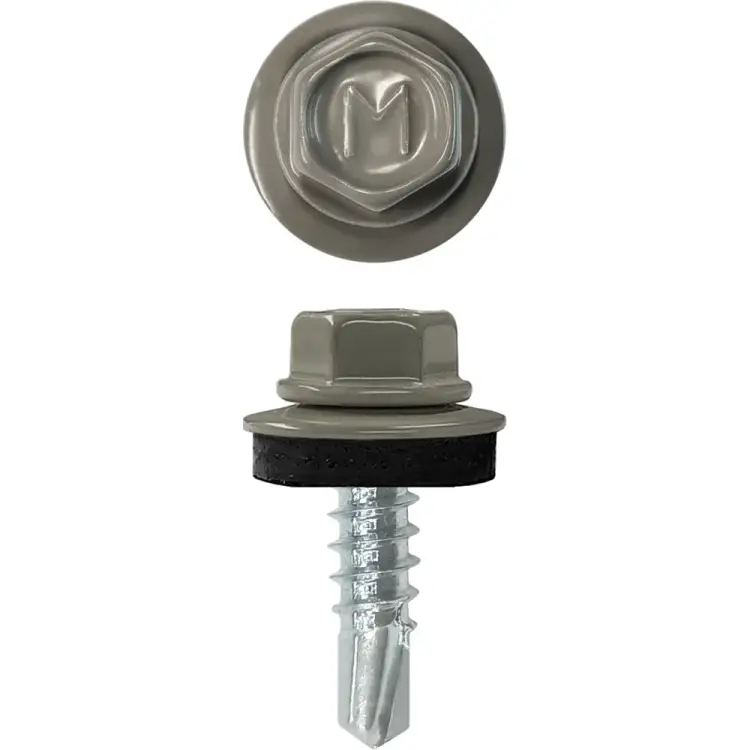 Кровельный саморез-сверло Daxmer 4,8x19 RAL 7005 250 шт. 00000329047