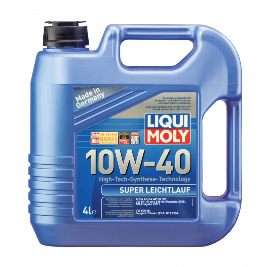 Синтетическое моторное масло LIQUI MOLY Super Leichtlauf 10W-40 SL/CF/EC;A3/B3