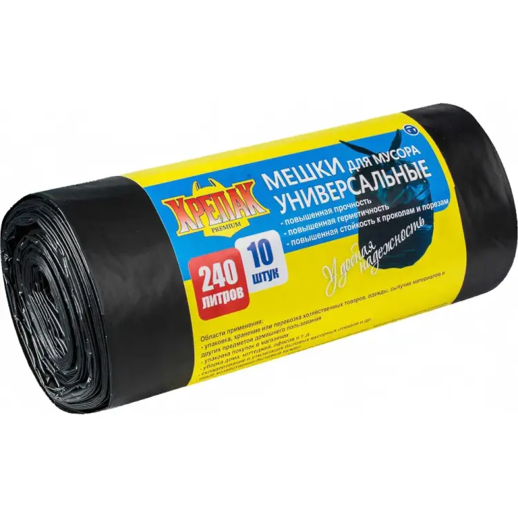 Мешки для мусора Крепак 4607075710153 Мешки для мусора Крепак 4607075710153