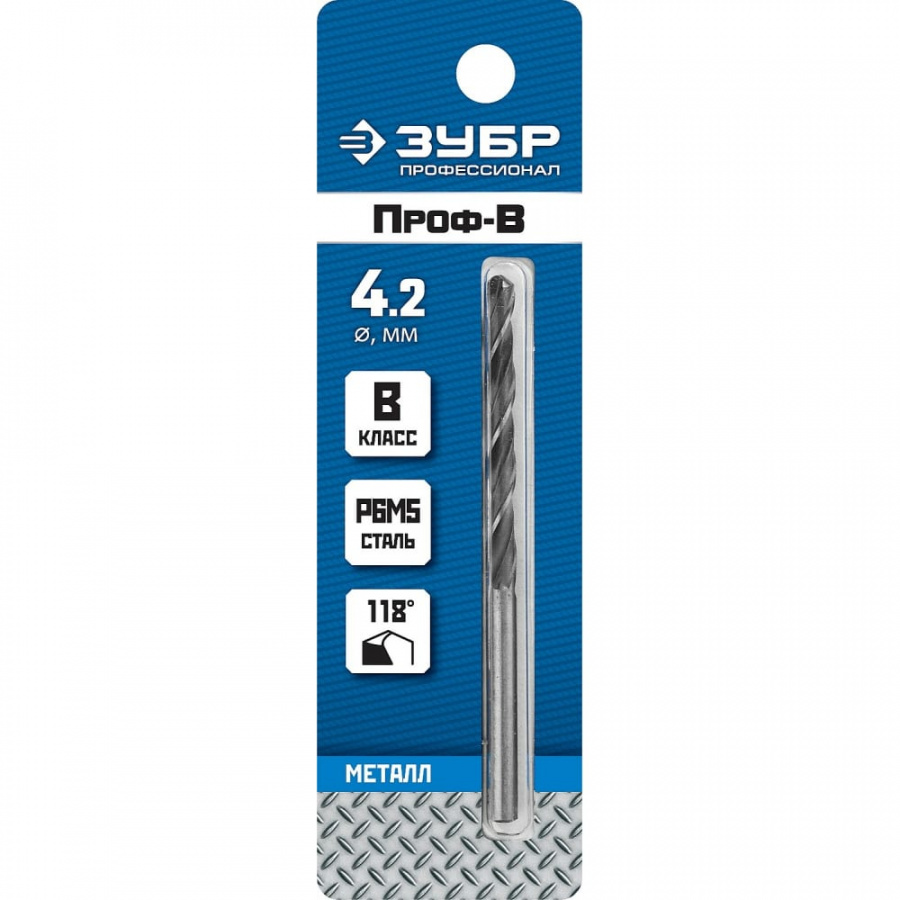 Сверло по металлу ЗУБР Проф-В