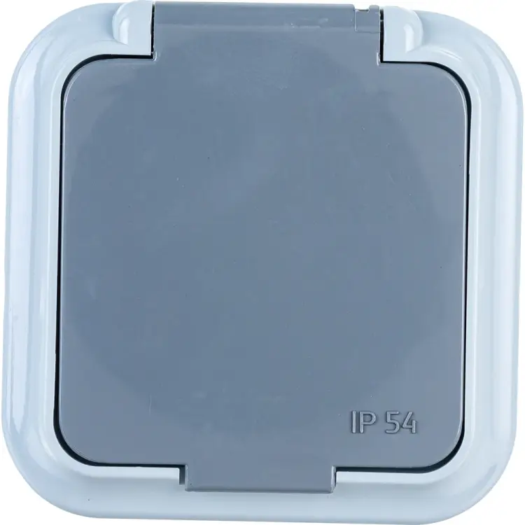 Одноместная розетка BYLECTRICA ПРАЛЕСКА АКВА РА16-097 03