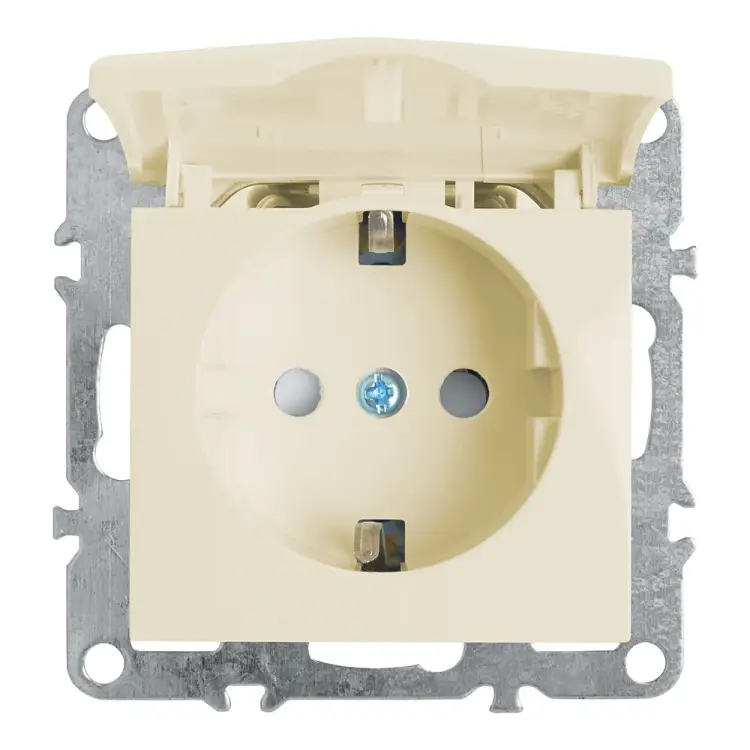 Одноместная розетка STEKKER PST16-9112-02 39330