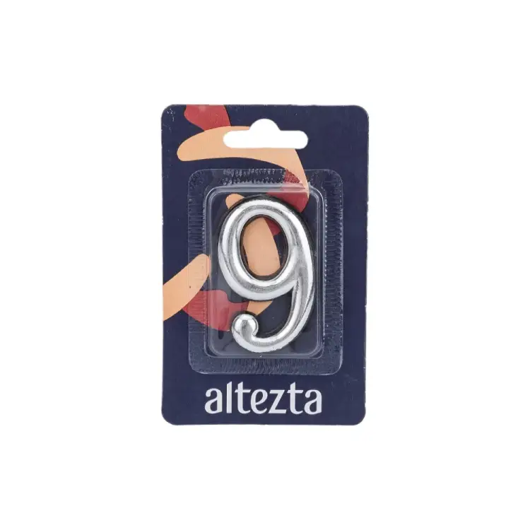 Дверная цифра Левша 9 ALTEZTA У4-9099.Х