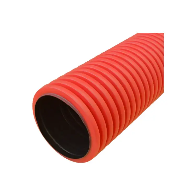 Двустенная жесткая гофрированная труба пвх Промрукав тип 750 SN14 PR15.0077