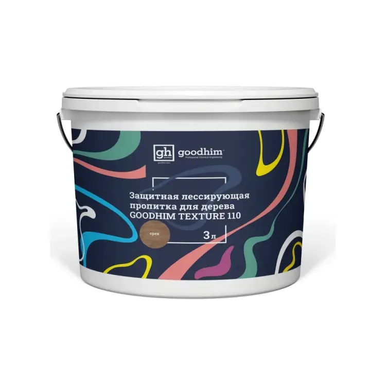 Лессирующая защитная пропитка для дерева Goodhim TEXTURE 110 71047