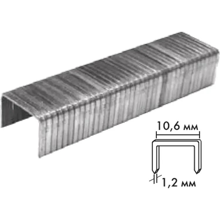 Закаленные прямоугольные скобы для степлера Biber 85836 тов-085744