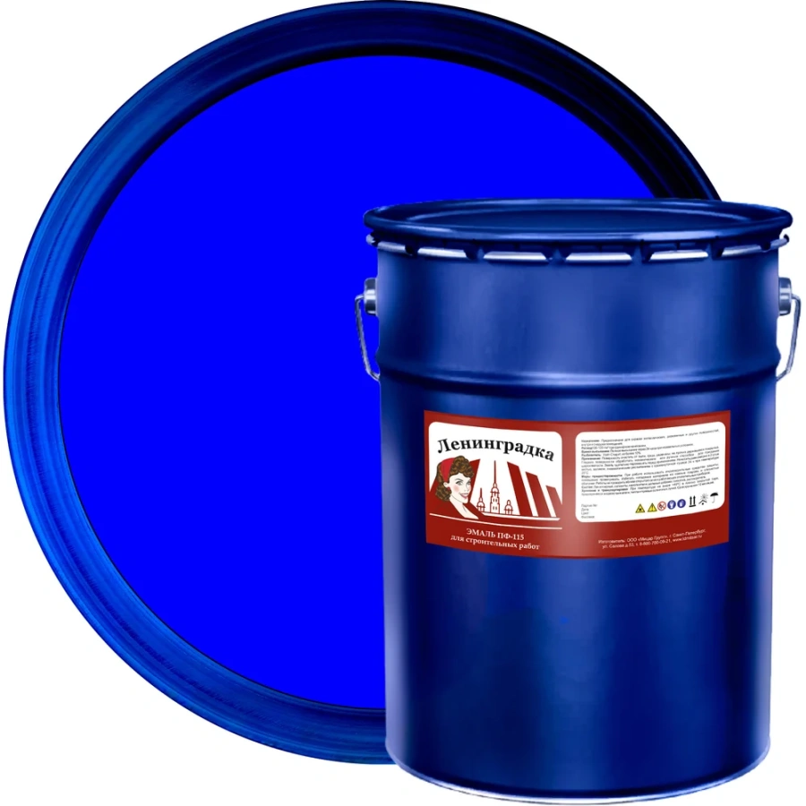 Универсальная эмаль ЛЕНИНГРАДКА 25 кг синяя УТ000009968 Универсальная эмаль ЛЕНИНГРАДКА 25 кг синяя УТ000009968