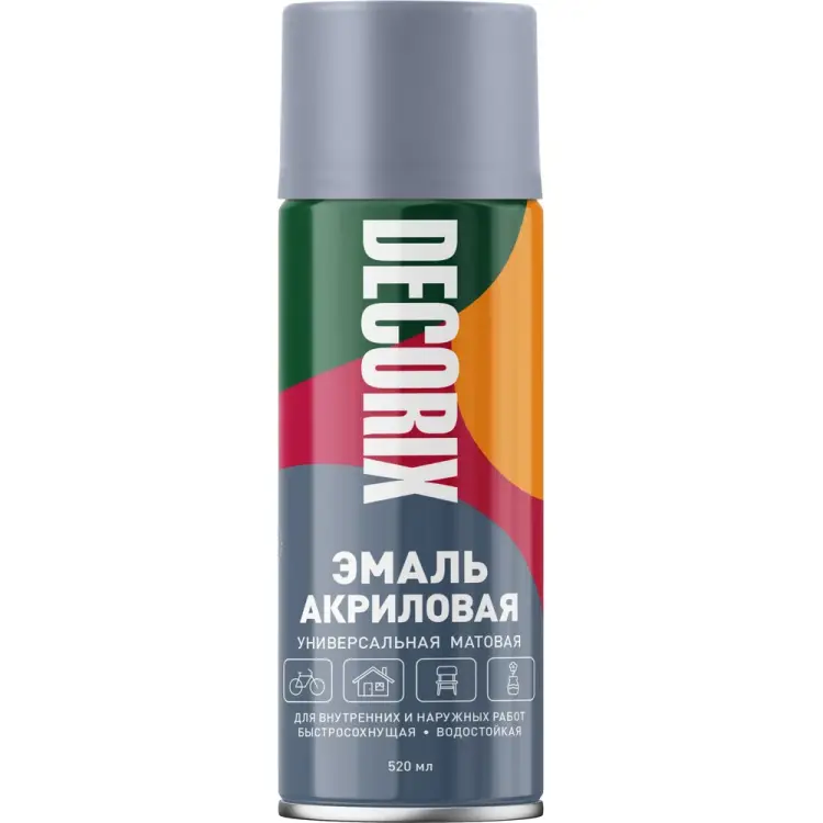 Универсальная акриловая аэрозольная эмаль Decorix 0101-45 DX Универсальная акриловая аэрозольная эмаль Decorix 0101-45 DX