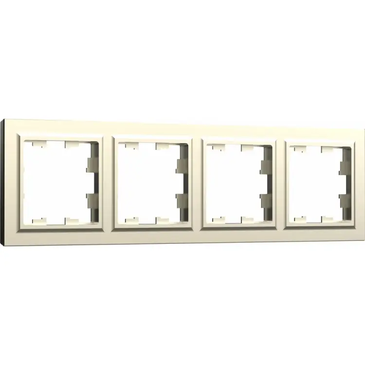 Четырехместная рамка IEK Brite ру-4-брш BR-M42-K37