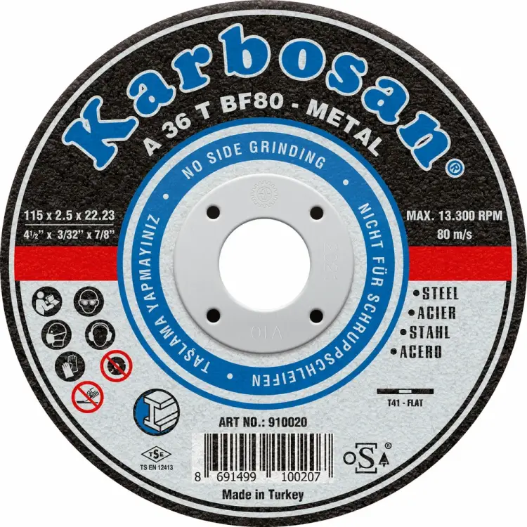 Отрезной диск по металлу Karbosan KAR-910020 Отрезной диск по металлу Karbosan KAR-910020