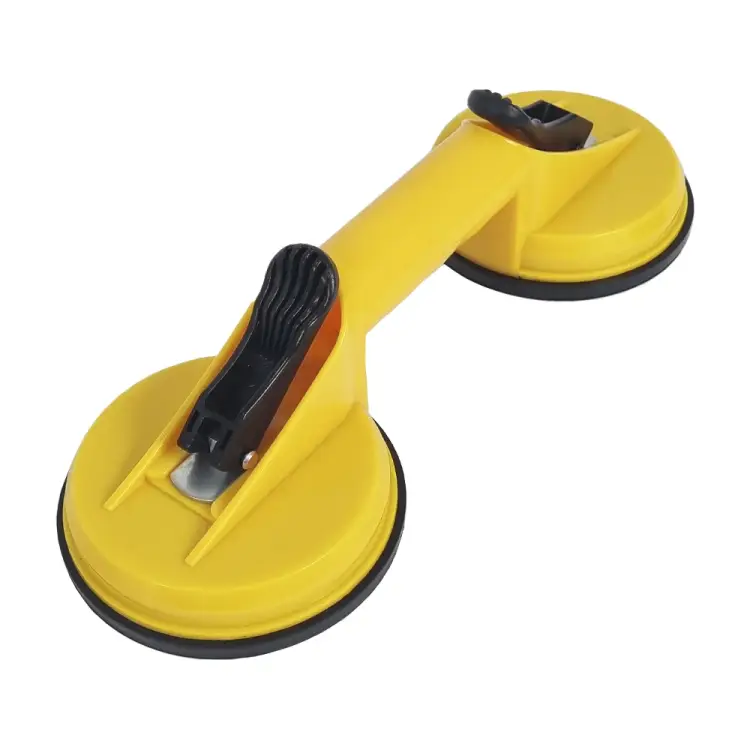 Вакуумный пластиковый двойной стеклодомкрат (присоска) для стекла, зеркал, мрамора и плитки URM D01664