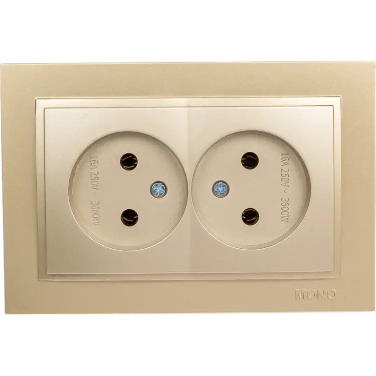 Двухместная розетка MONO ELECTRIC DESPINA 102-222205-121