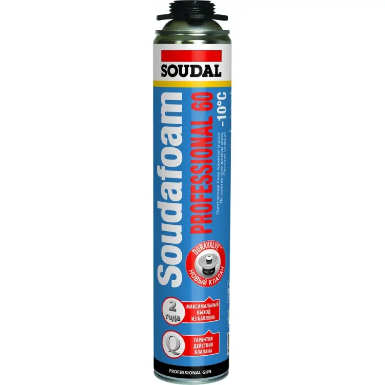 Зимняя пистолетная монтажная пена Soudal Соудафоам Профессионал 60 115002