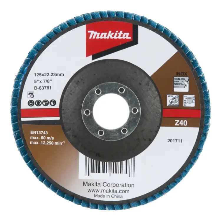 Шлифовальный диск лепестковый Makita D-63781 Шлифовальный диск лепестковый Makita D-63781