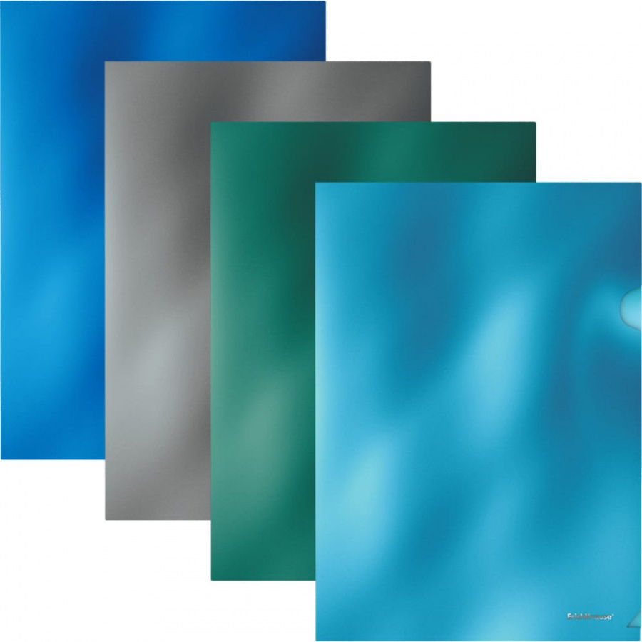 Пластиковая папка-уголок ErichKrause Glossy Ice Metallic