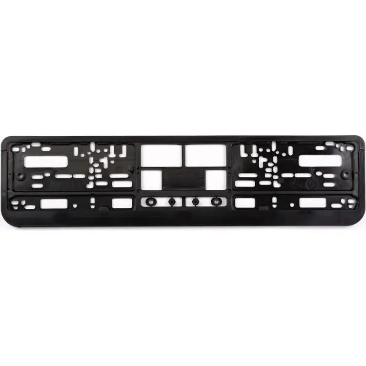 Пластиковая двусоставная номерная рамка AUTOPROFI RAM BK