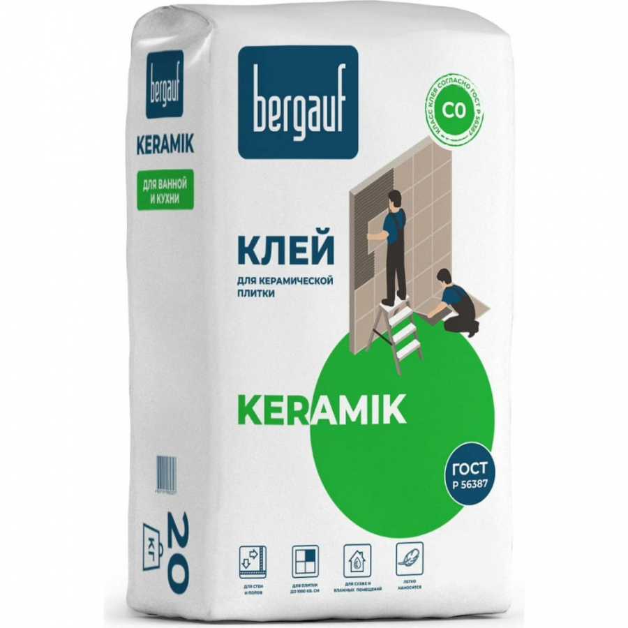 Клей для керамической плитки Bergauf Keramik