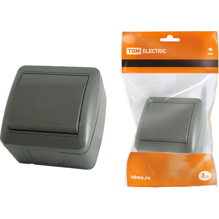 Одноклавишный выключатель TDM ELECTRIC Селигер SQ1818-0101