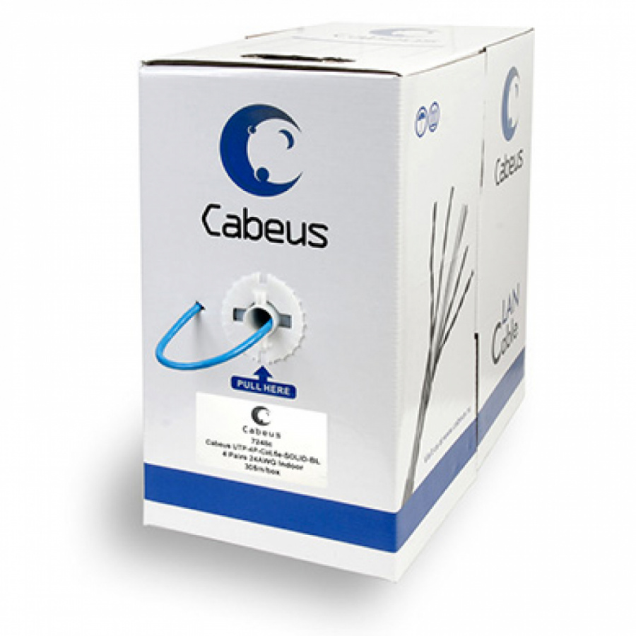 Одножильный кабель Cabeus UTP-4P-Cat.5e-SOLID-BL