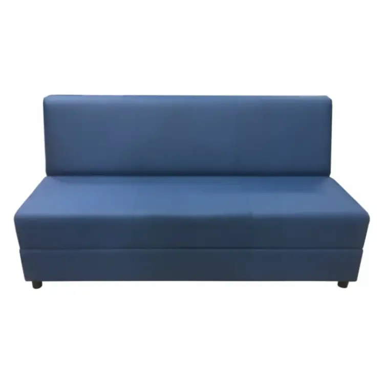 Трехместная секция дивана Мягкий Офис синяя КРД701СН