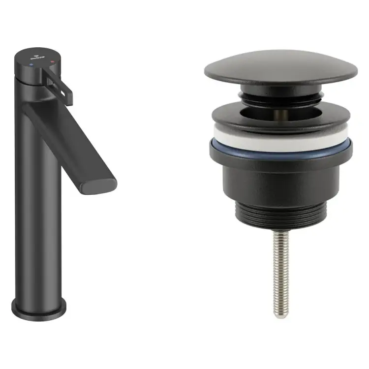 Высокий смеситель для раковины в ванную комнату Wellsee ONCE! and forever 201000017