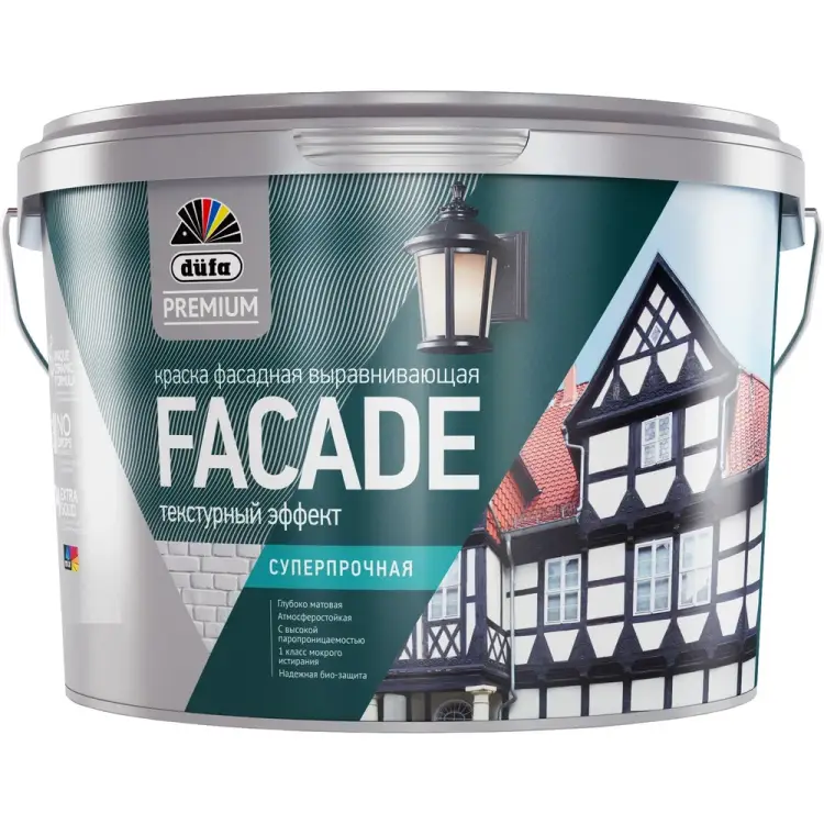 Суперпрочная фасадная краска Dufa Premium FACADE Н0000007017 Суперпрочная фасадная краска Dufa Premium FACADE Н0000007017
