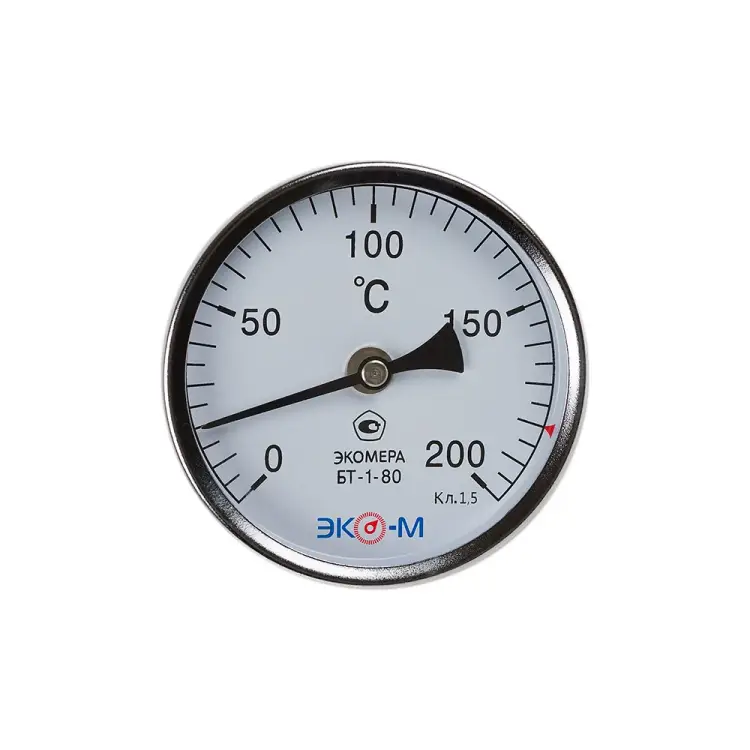 Биметаллический термометр ЭКО-М ЭКОМЕРА БТ-1-80-200С-L100