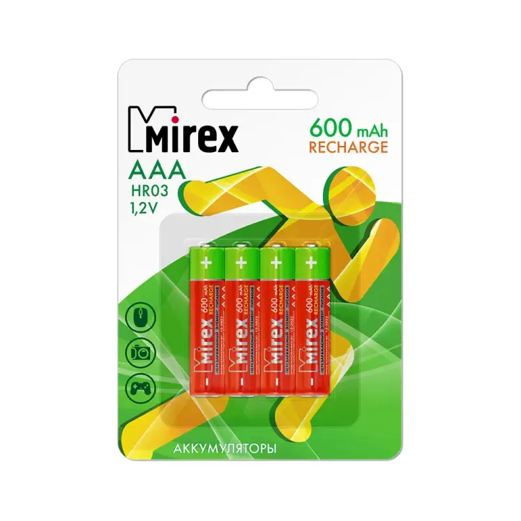 Аккумулятор Mirex 23702-HR03-06-E4