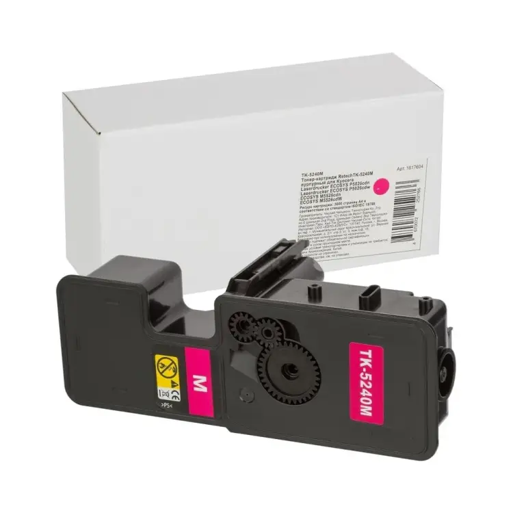 Тонер-картридж Retech tk-5240m пурп. для kyocera ecosys m5526 1617604 Тонер-картридж Retech tk-5240m пурп. для kyocera ecosys m5526 1617604