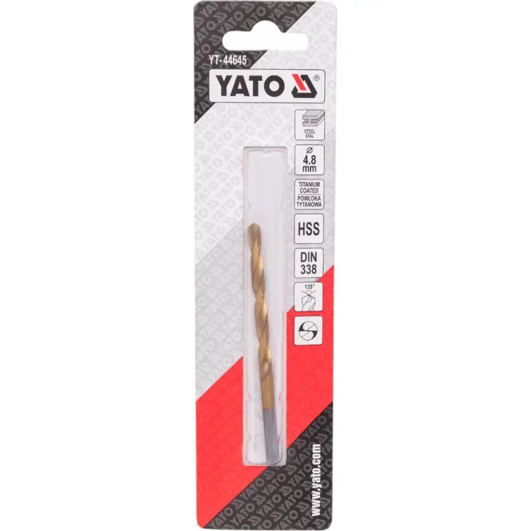 Сверло по металлу YATO YT-44645
