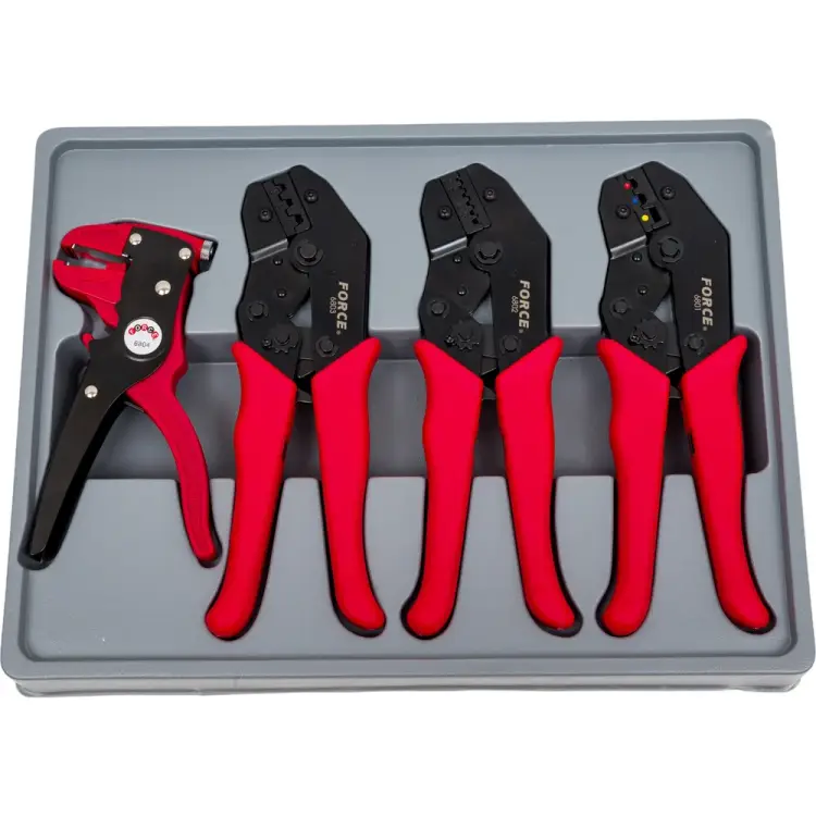 Набор обжимных клещей для зачистки проводов FORCE 5048