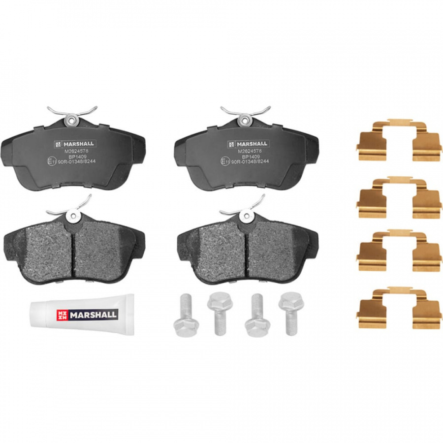 Дисковые задние тормозные колодки Citroen Jumpy II 07-, Fiat Scudo II 07-, Peugeot Expert II 07- MARSHALL M2624578