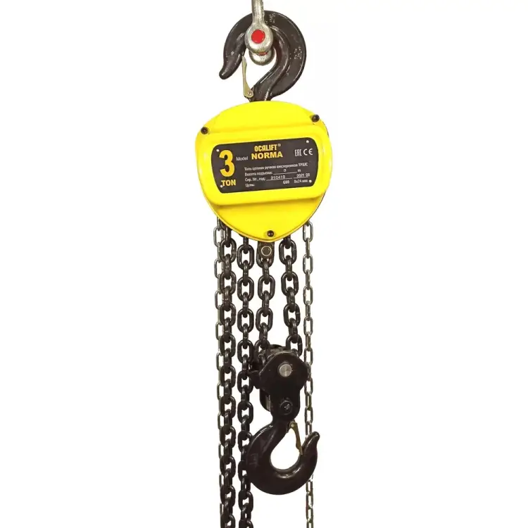 Ручная цепная таль OCALIFT NORMA ТРШ 3Т 9М nm30009