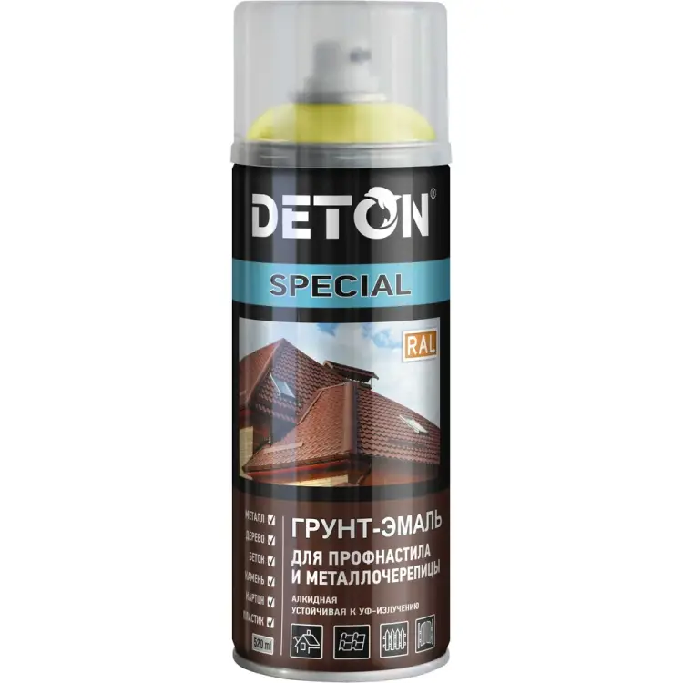 Грунт-эмаль для профнастила и металлочерепицы Deton DTN-A07364 Грунт-эмаль для профнастила и металлочерепицы Deton DTN-A07364
