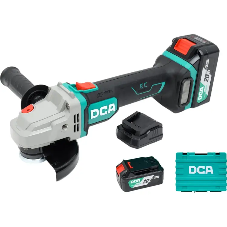 Аккумуляторная угловая шлифовальная машина DCA ADSM06-115