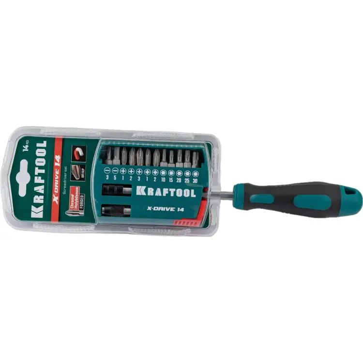 Отвертка-битодержатель KRAFTOOL x-Drive-14 25814 Отвертка-битодержатель KRAFTOOL x-Drive-14 25814