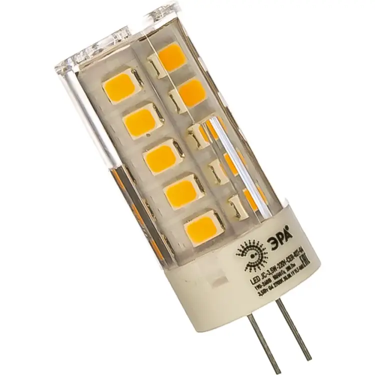 Светодиодная лампа ЭРА LED smd JC-3,5w-220V-corn, ceramics-827-G4 Б0027855