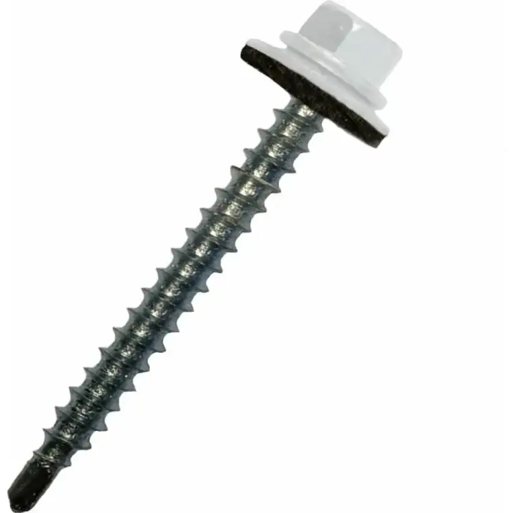 Оцинкованный кровельный саморез STARFIX 4,8x35 мм, RAL 9003, 4500 шт. SM-24813-4500