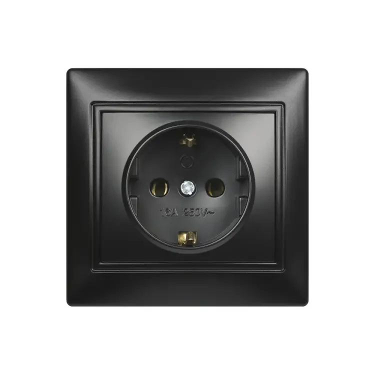 Одноместная розетка Smartbuy Венера SBE-01b-16-S1-Z-c