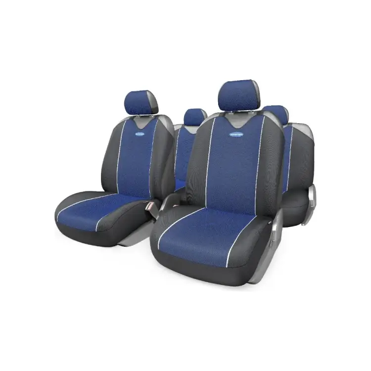 Чехол AUTOPROFI CARBON PLUS CRB-902P BK/BL