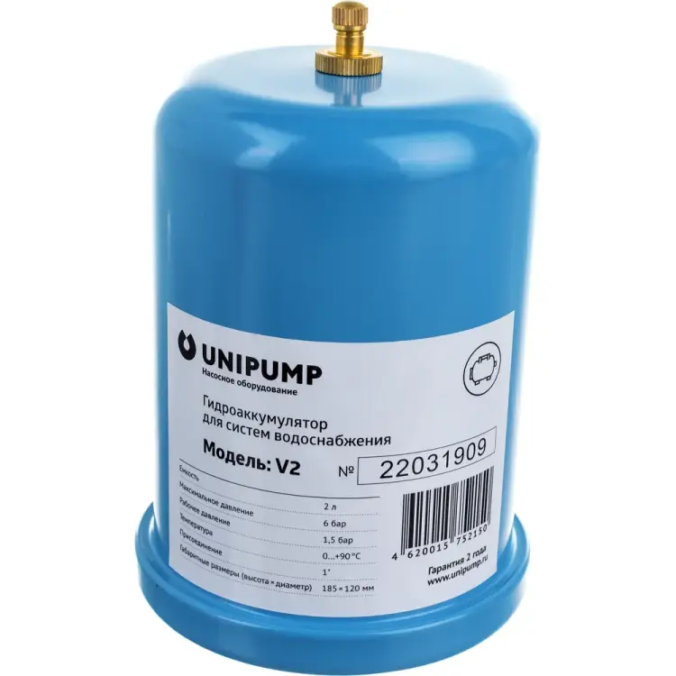 Вертикальный гидроаккумулятор UNIPUMP 29758 Вертикальный гидроаккумулятор UNIPUMP 29758