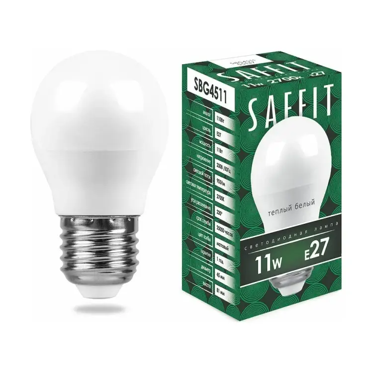 Светодиодная лампа SAFFIT SBG4511 55137