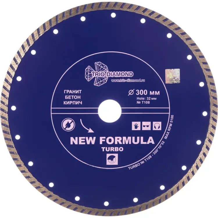 Отрезной алмазный диск TRIO-DIAMOND T108